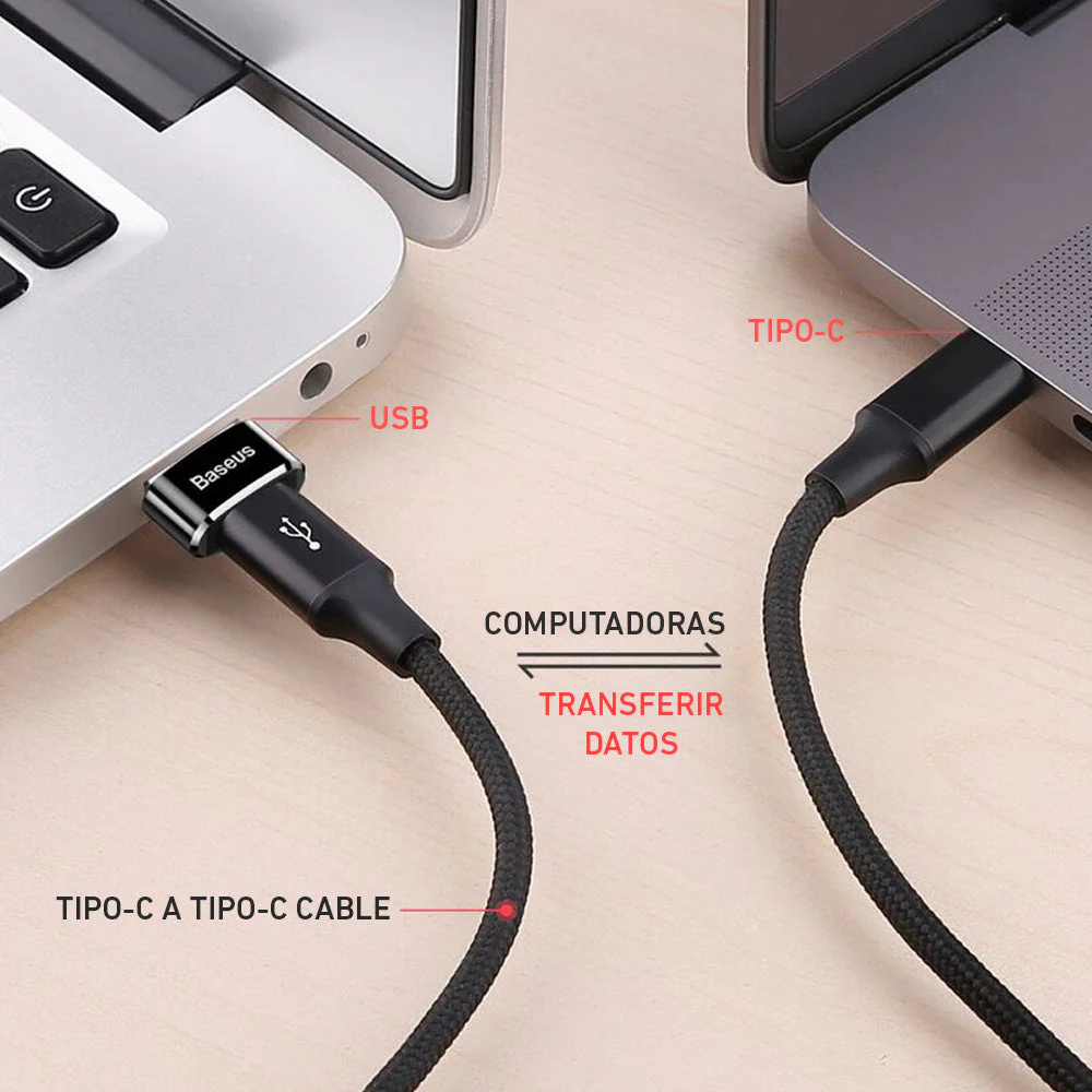 Adaptador USB tipo C hembra a USB Macho 3A Baseus CAAOTG-01 - Image 4