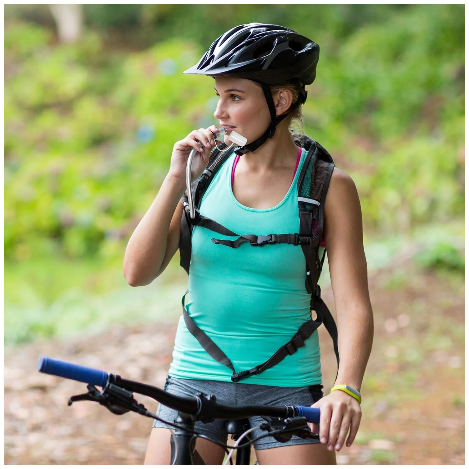 Bolsa de agua hidratación con maguera de succión para mochila ciclismo 1.5L AW01 - Image 6