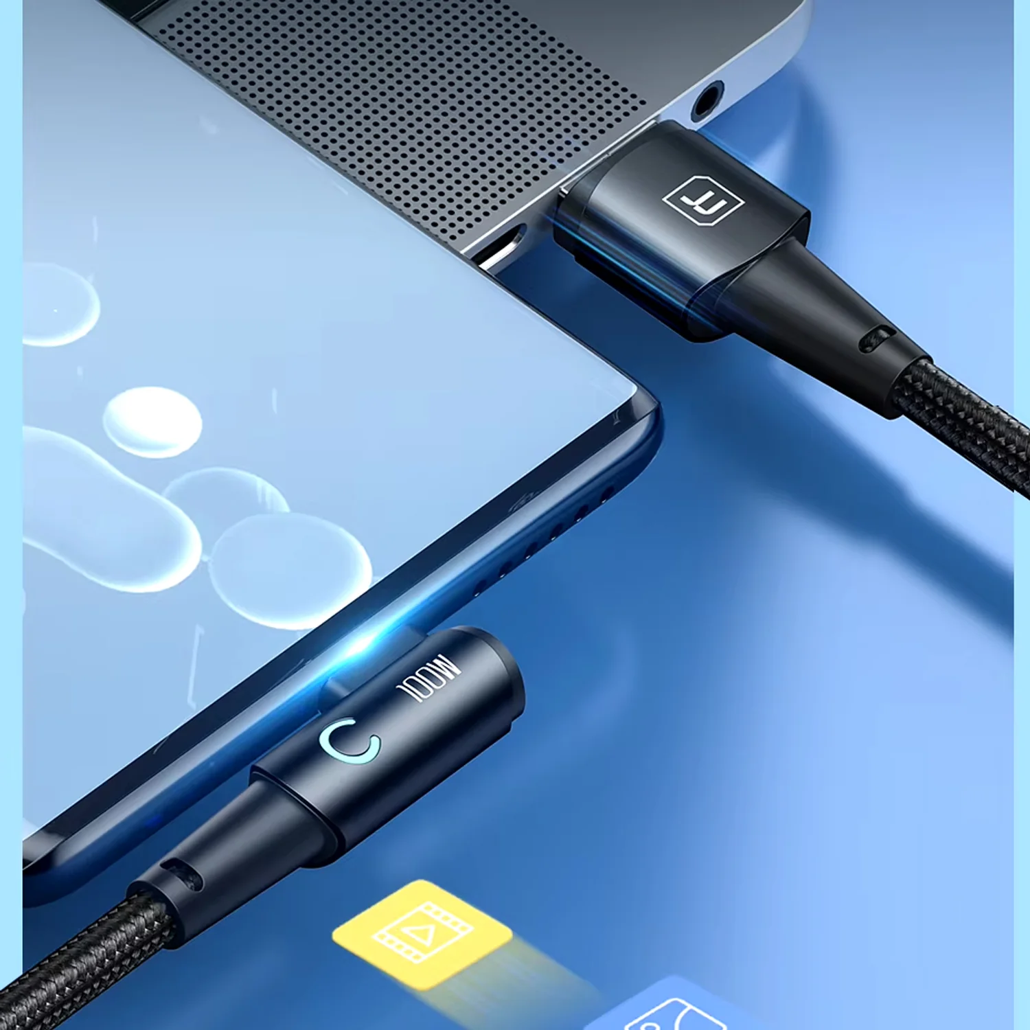 Cable de carga rápida Toocki USB-A a tipo C 100W TXCT-WYA01 - Image 5