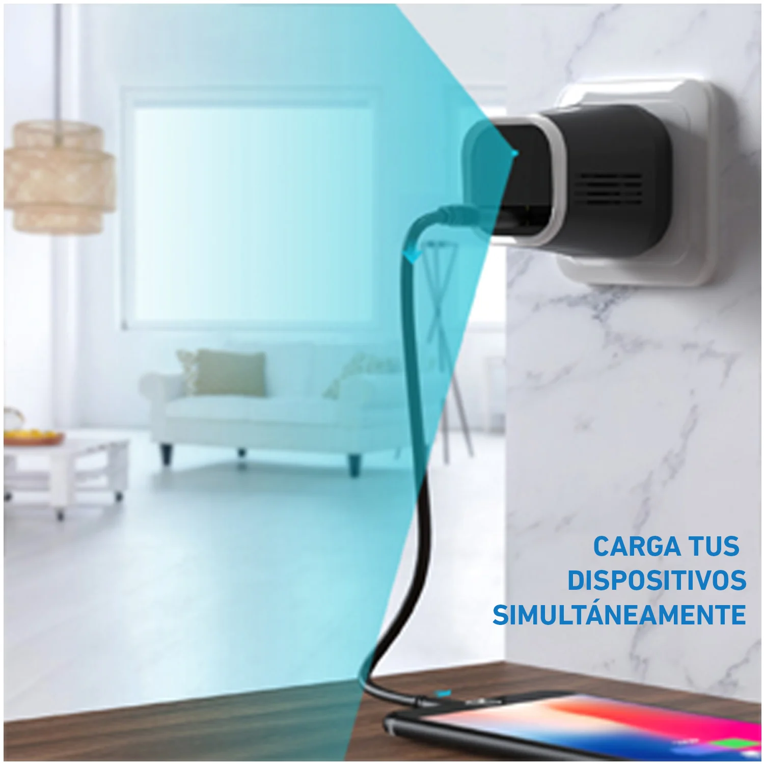 Cámara espía oculta cargador de pared Full HD 1080P visión nocturna IPC6W - Image 3