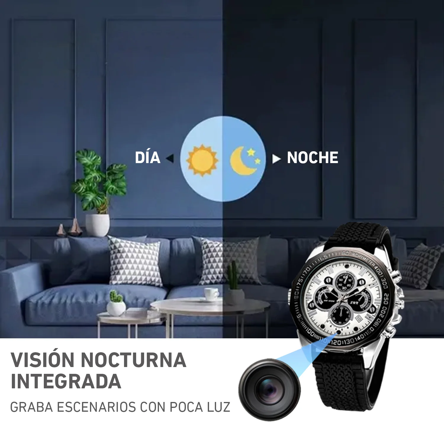 Cámara reloj espía 32gb pulsera FullHD KC12 Video Foto Audio - Image 3