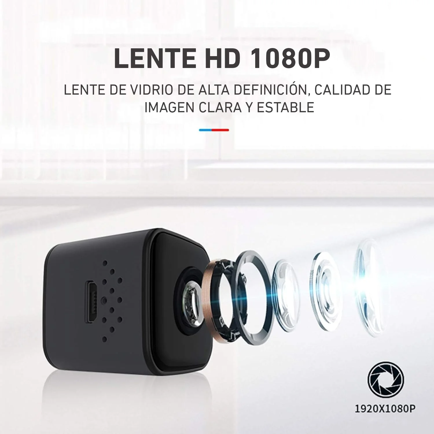 Cámara mini inteligente HD impermeable con soporte visión nocturna SQ28 - Image 3