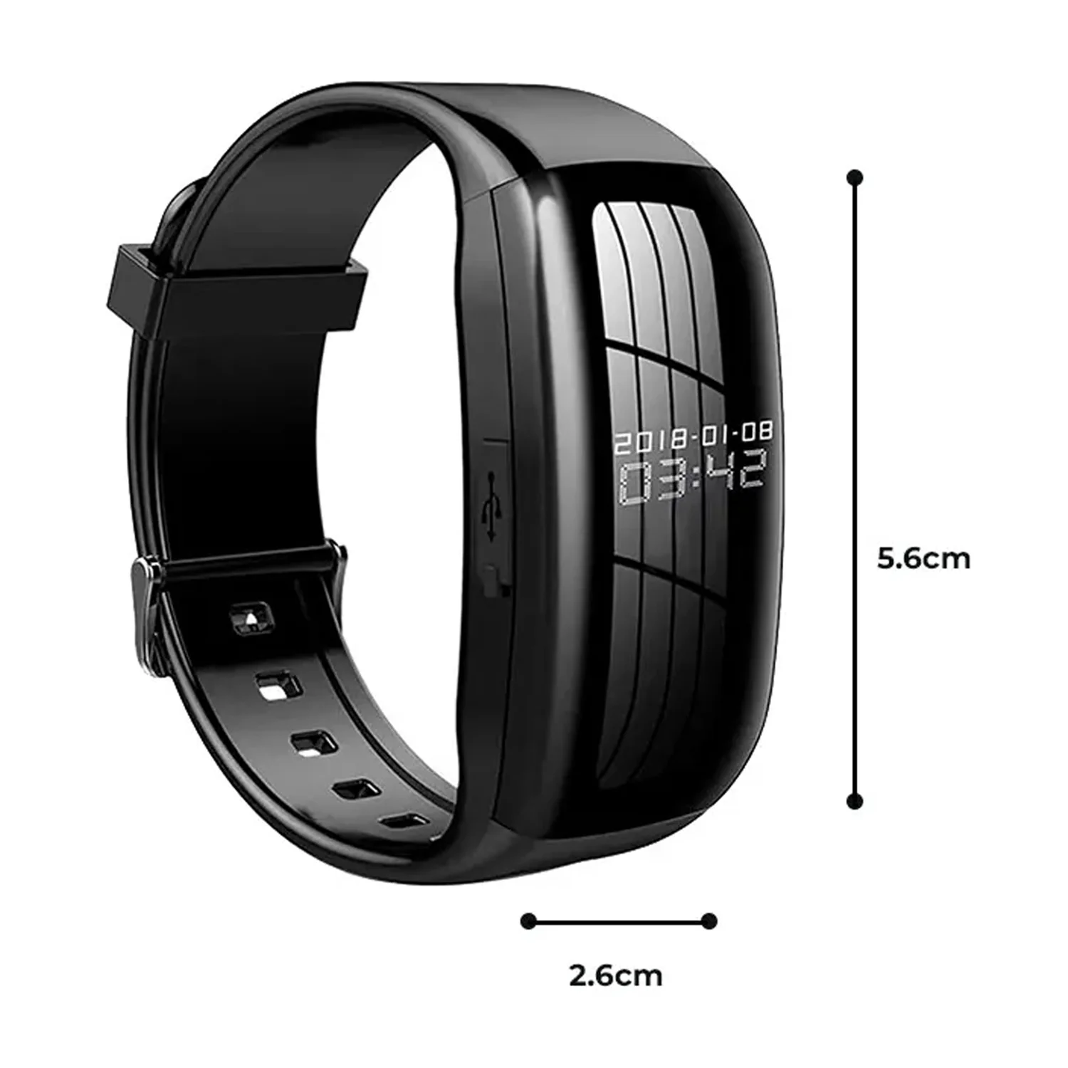 Cámara reloj Pulsera Banda espía 1080P D5V video foto audio - Image 5
