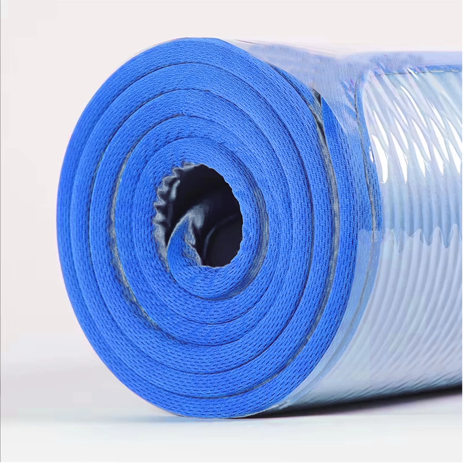 Colchoneta Yoga Mat NBR 10mm + Sujetador + Bolso YM002 azul - Image 4