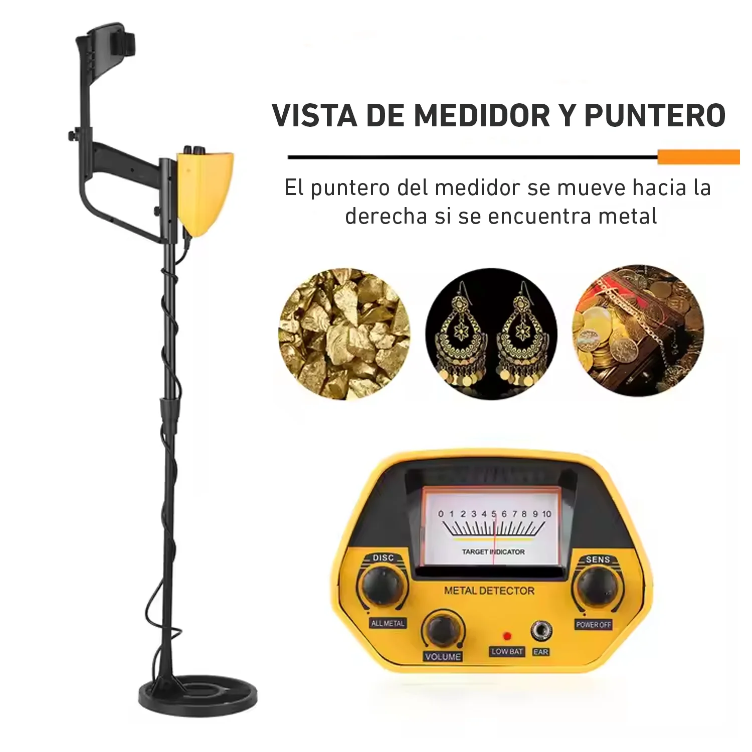 Detector de Metales MD5090 subterráneo portátil con pantalla - Image 4