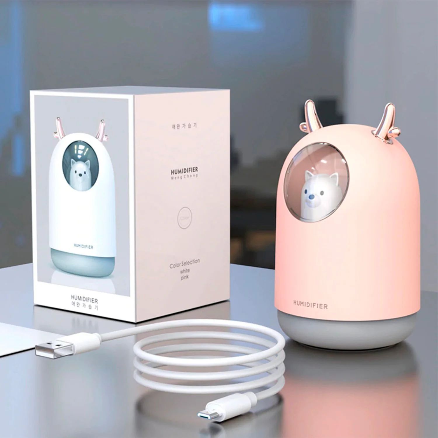 Humidificador HM15 aroma difusor de esencias purificador aire LED - Image 3