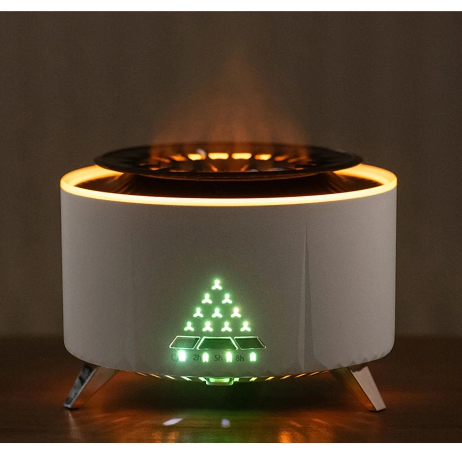 Humidificador Aromaterapia V28 LED efecto fuego Aire Blanco - Image 5
