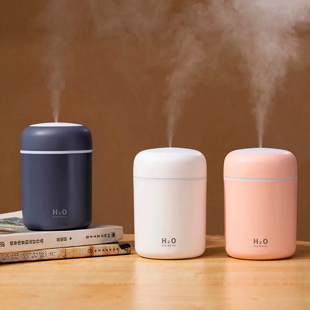 Humidificador HM16 portátil de 300ml. purificador de aire con luz romántica - Image 3