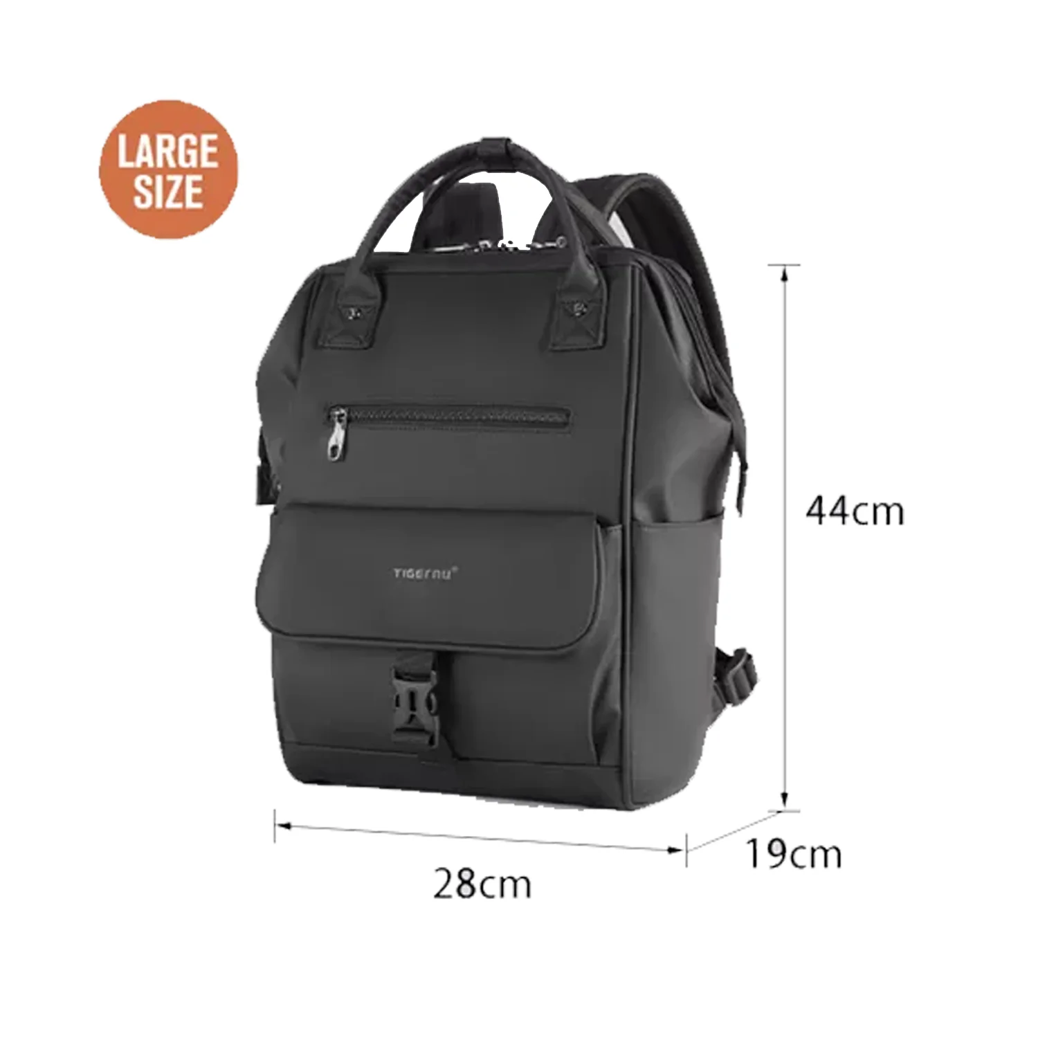 Mochila BP37 bolso de viaje ligero de mujer impermeable TPU negro - Image 6