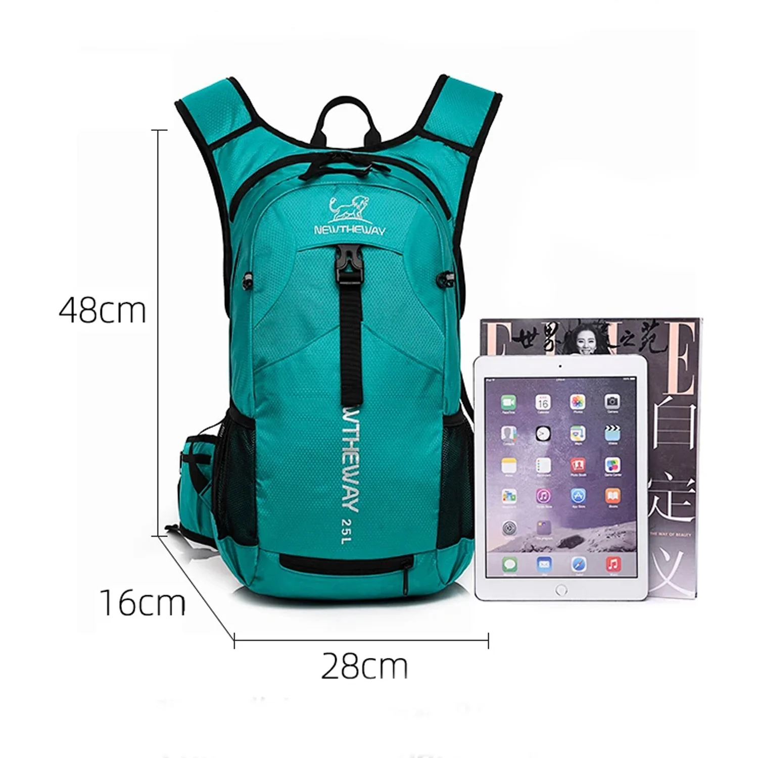 Mochila ciclismo BP49 impermeable deportiva NEWTHEWAY turquesa - Image 5