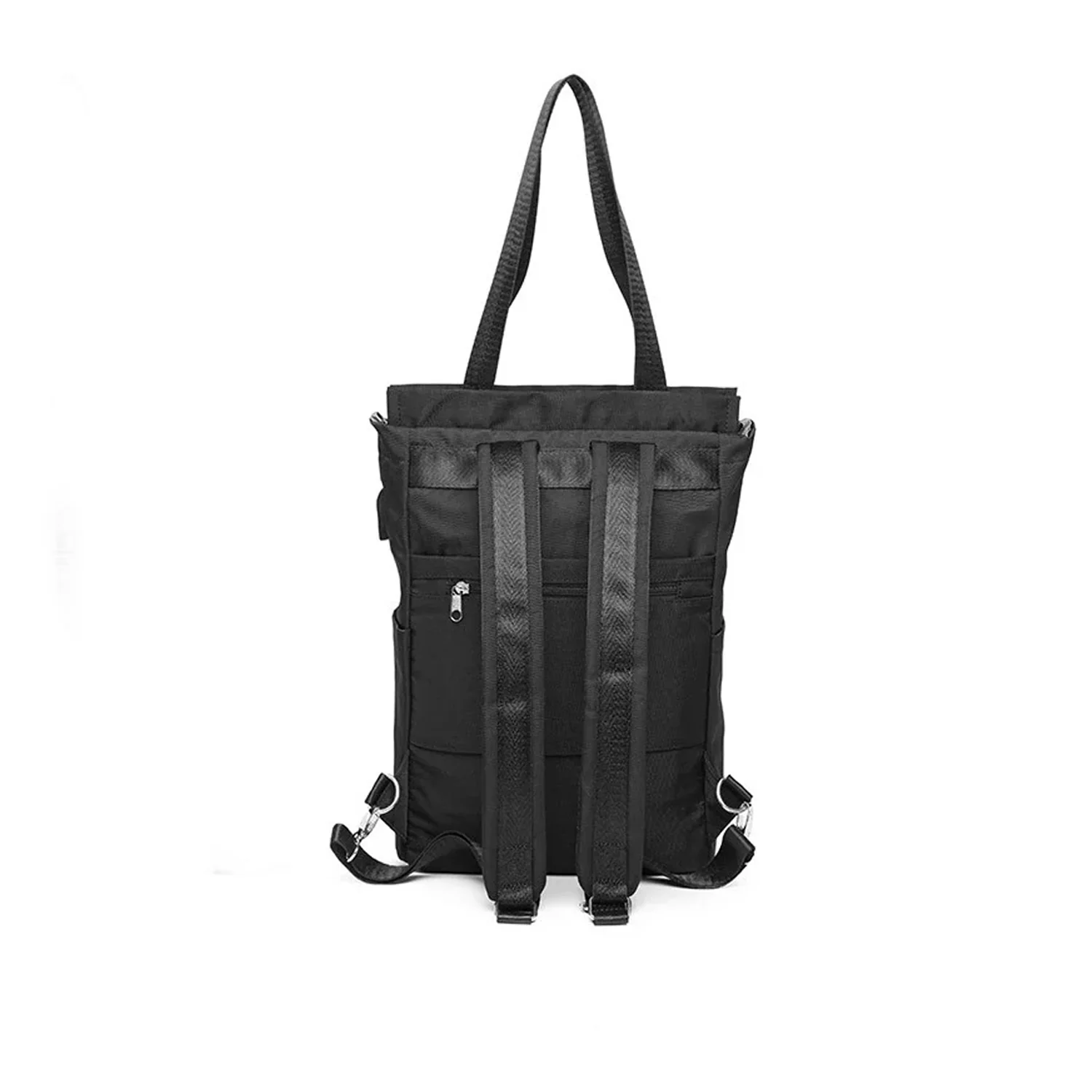 Mochila BP32 impermeable para ordenador portátil oxford USB Negro - Image 5