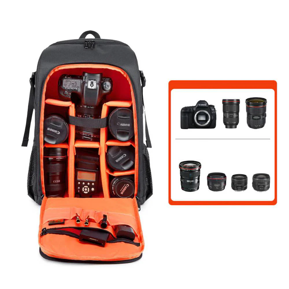 Mochila para Cámaras fotográfica profesional DSLR laptop y más BP08B - Image 7