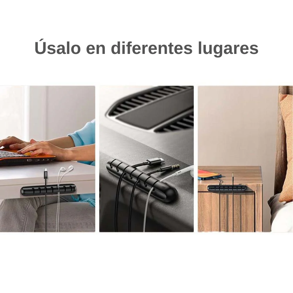 Organizador de cables soporte de cables USB universal flexible WA01 LH01B - Image 5