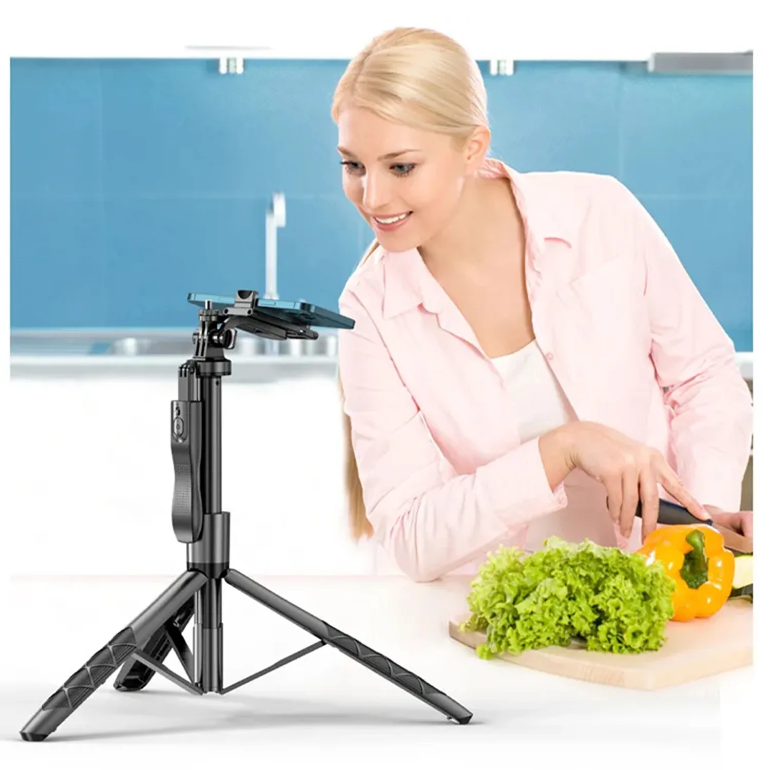 Palo Selfie Trípode Bluetooth L16 extendible celular control remoto - Image 3