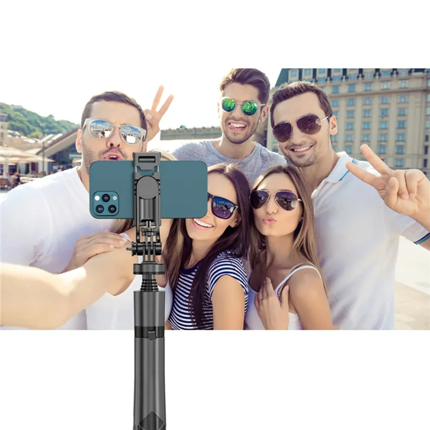 Palo Selfie Trípode Bluetooth L16 extendible celular control remoto - Image 7
