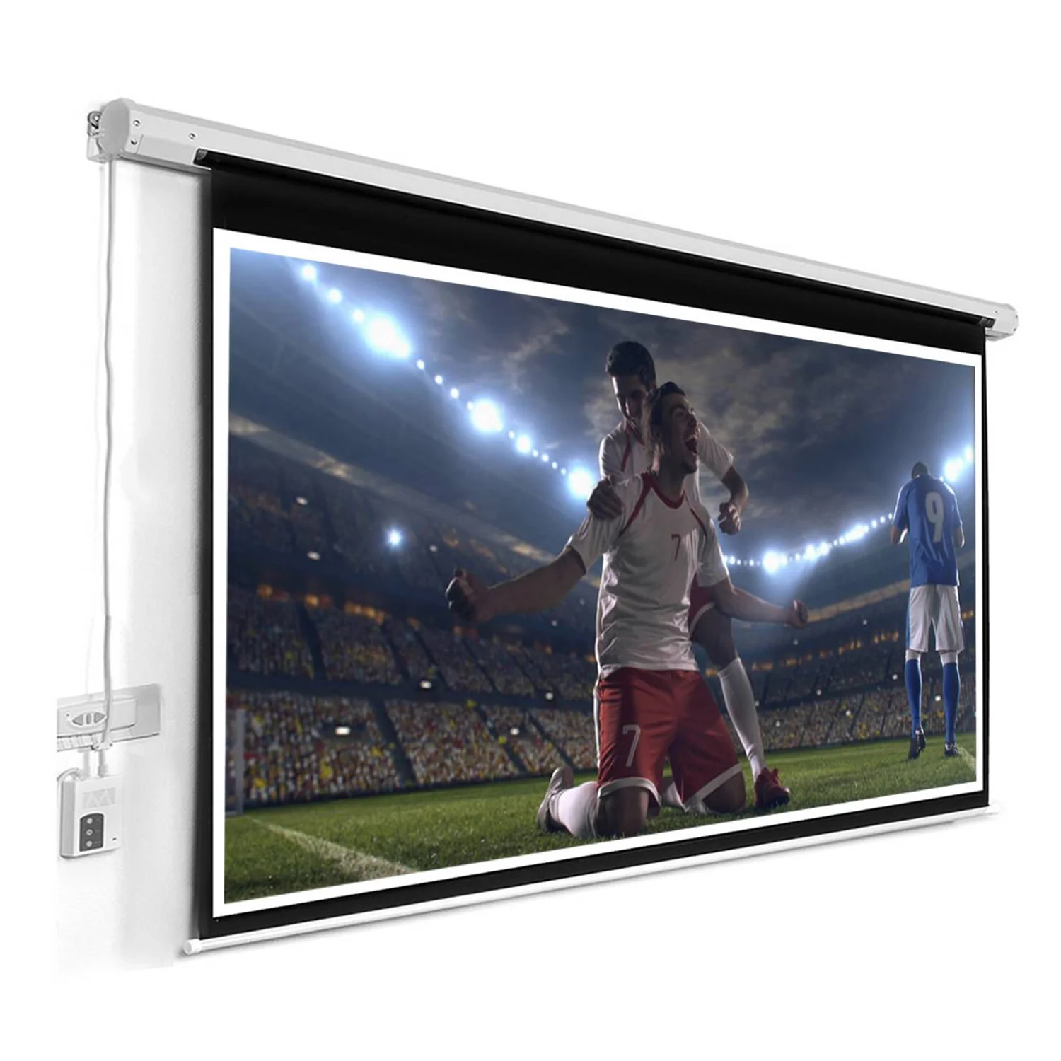 Pantalla Ecran Eléctrico 150 Pulgadas 3.05×2.29m – con control - Image 4