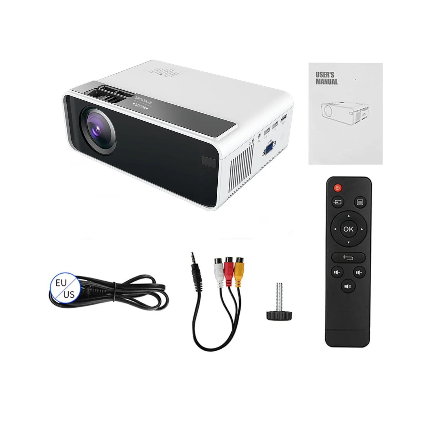 Proyector G86B LED multimedia HD wifi 5500 lúmenes HDMI VGA USB - Image 6