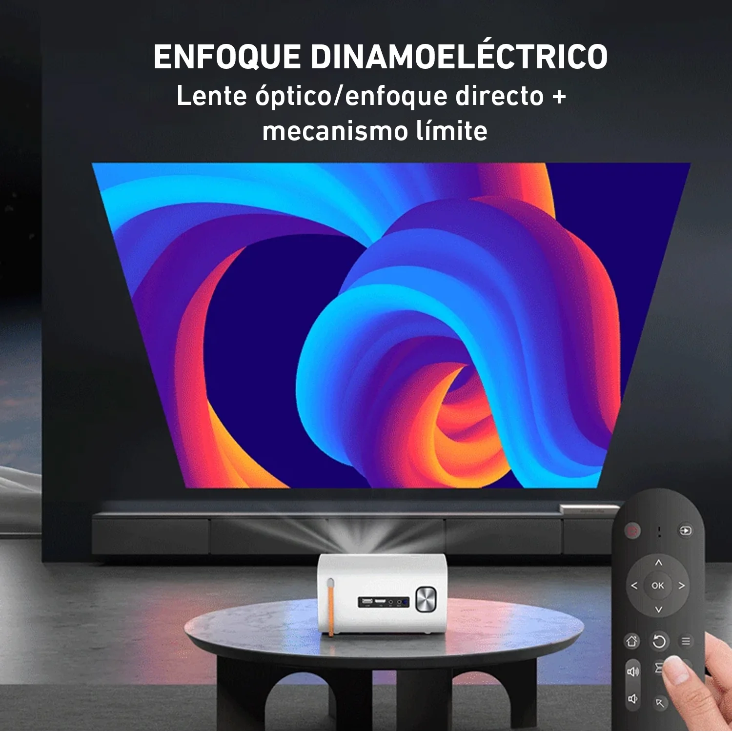 PROYECTOR MINI T100 LED multimedia HD wifi 5000 lúmenes HDMI AV USB - Image 5
