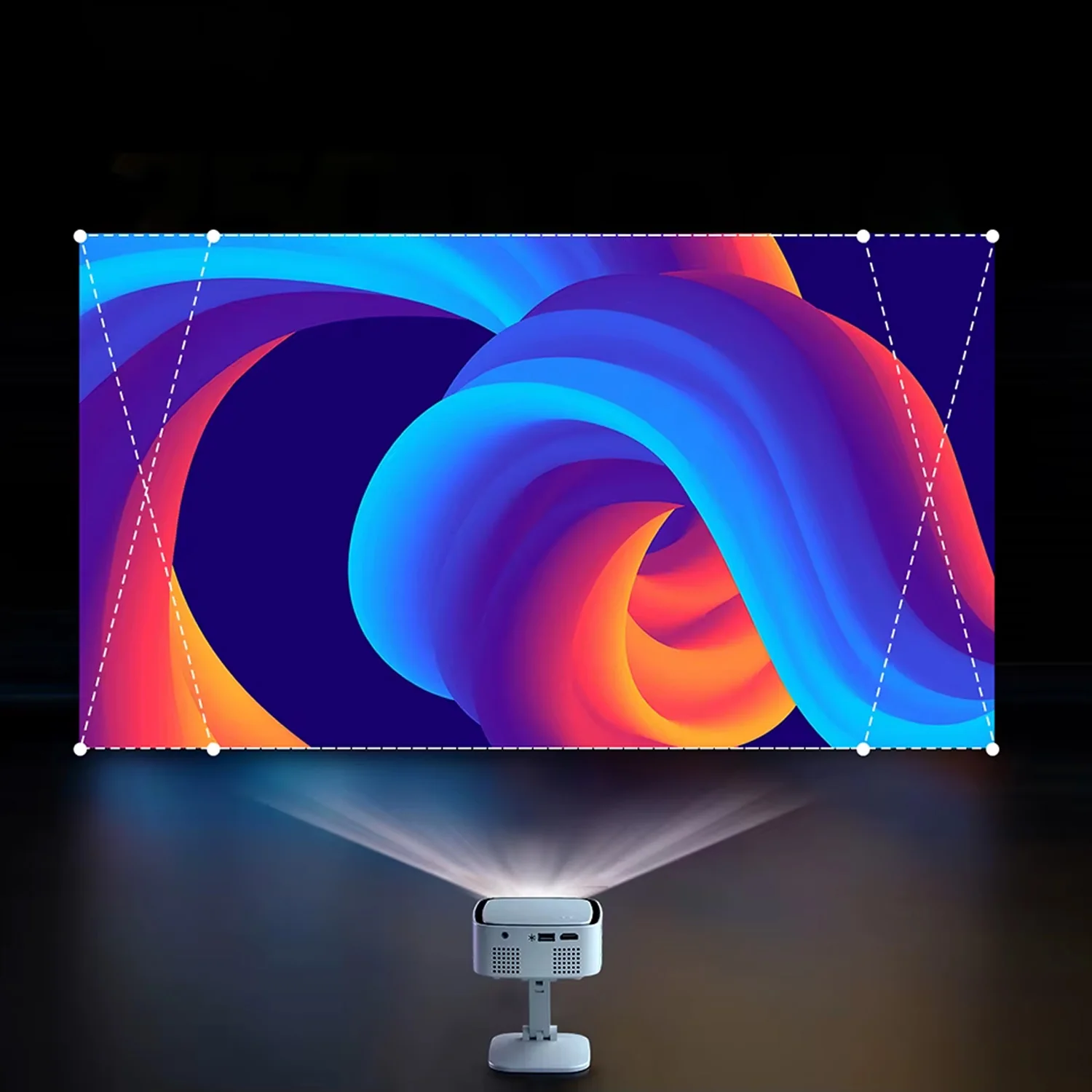 Proyector mini T3 LED multimedia HD Wifi HDMI USB - Image 4