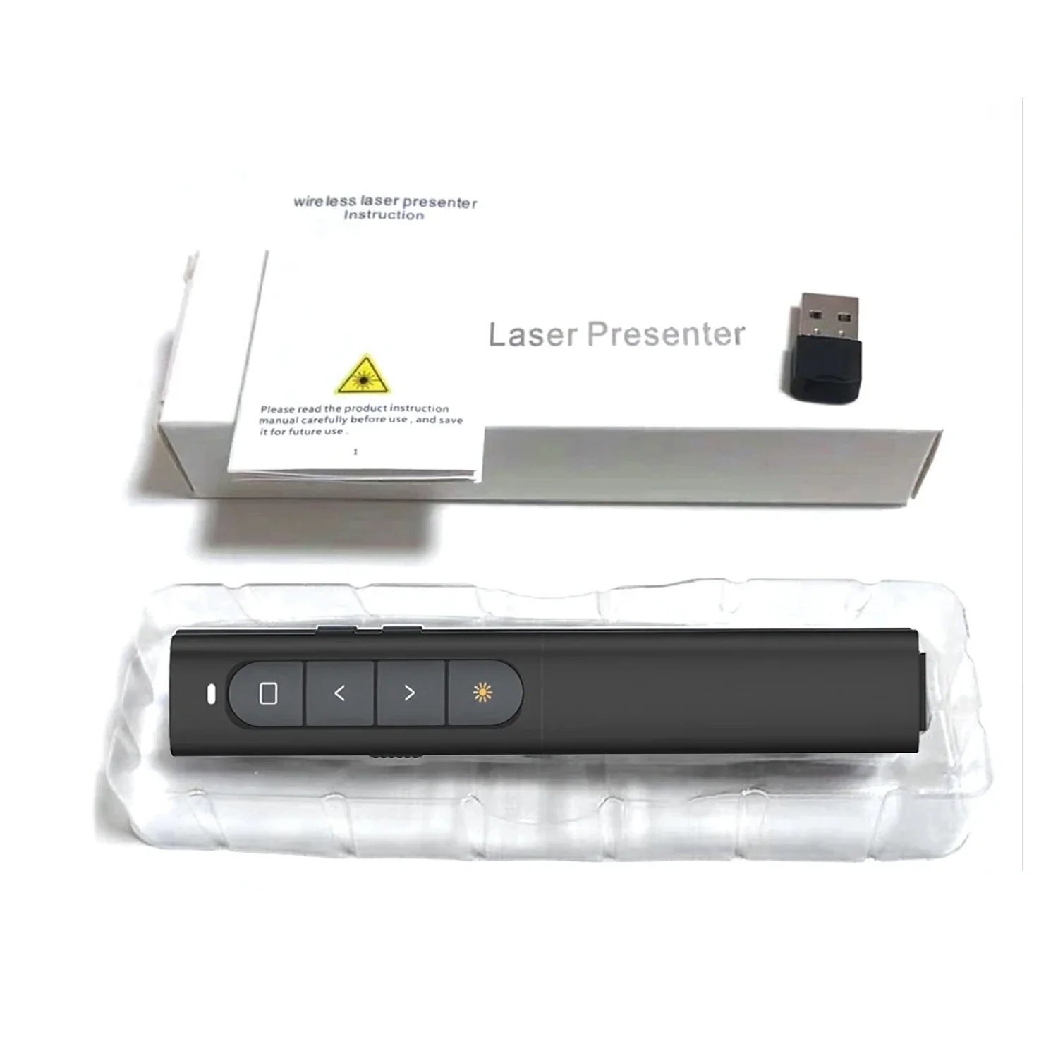 Puntero láser presentador de diapositivas PPT03 USB inalámbrico - Image 5