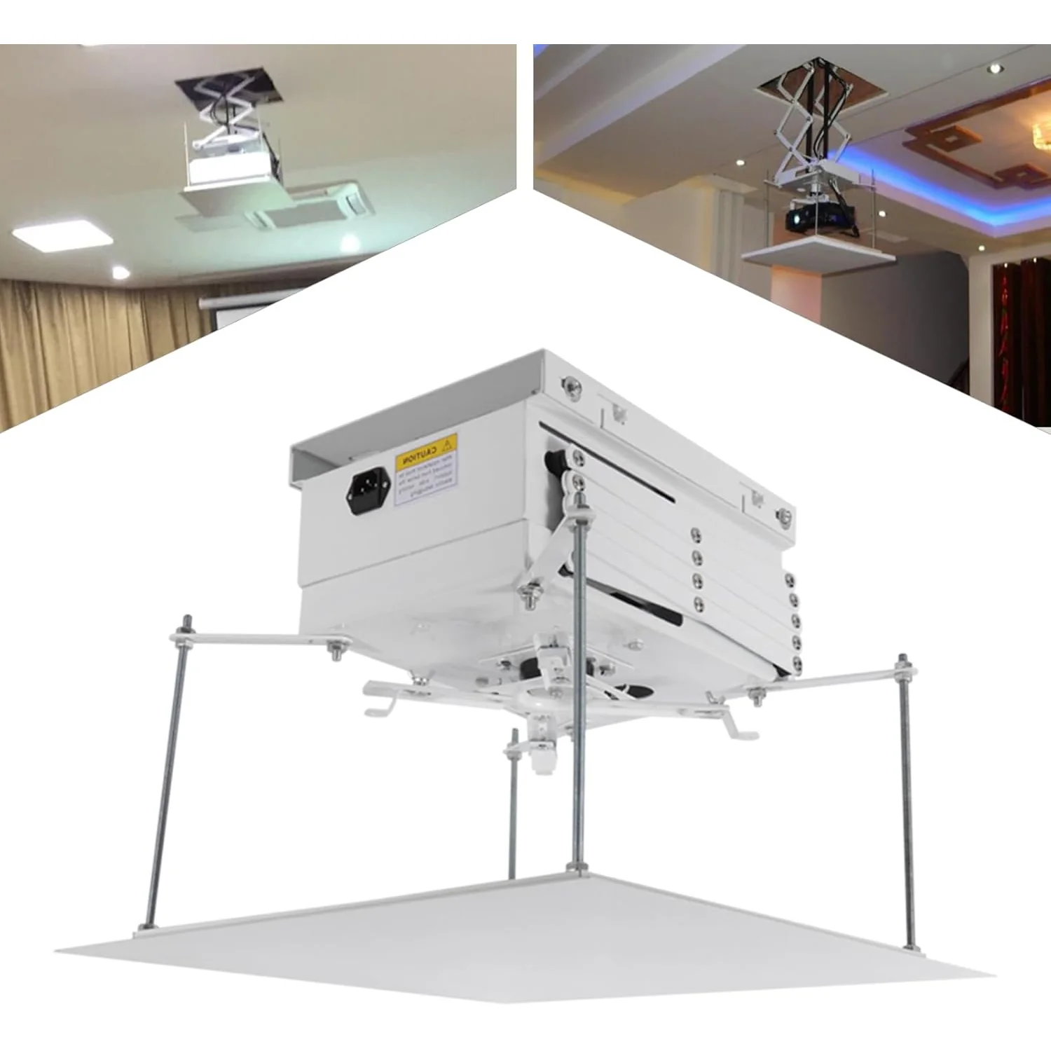 Rack eléctrico soporte de proyector de 1.5 metro regulable para techo - Image 3