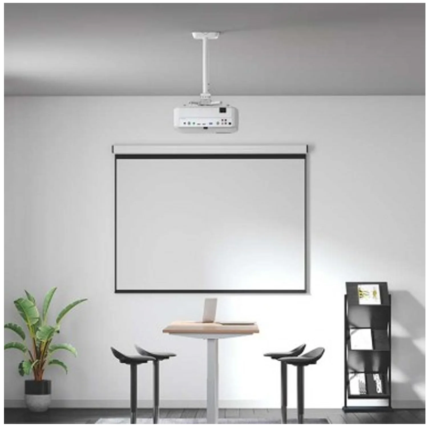 Rack soporte de proyector 61-100 cm regulable para techo o pared - Image 3
