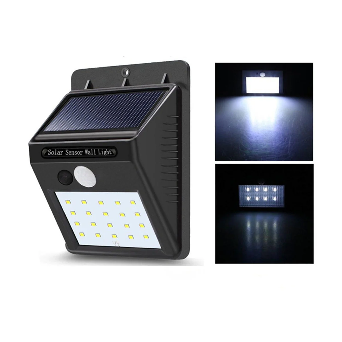 Reflector de 20 Leds con Panel Solar y Sensor de Movimiento SPL01 - Image 3