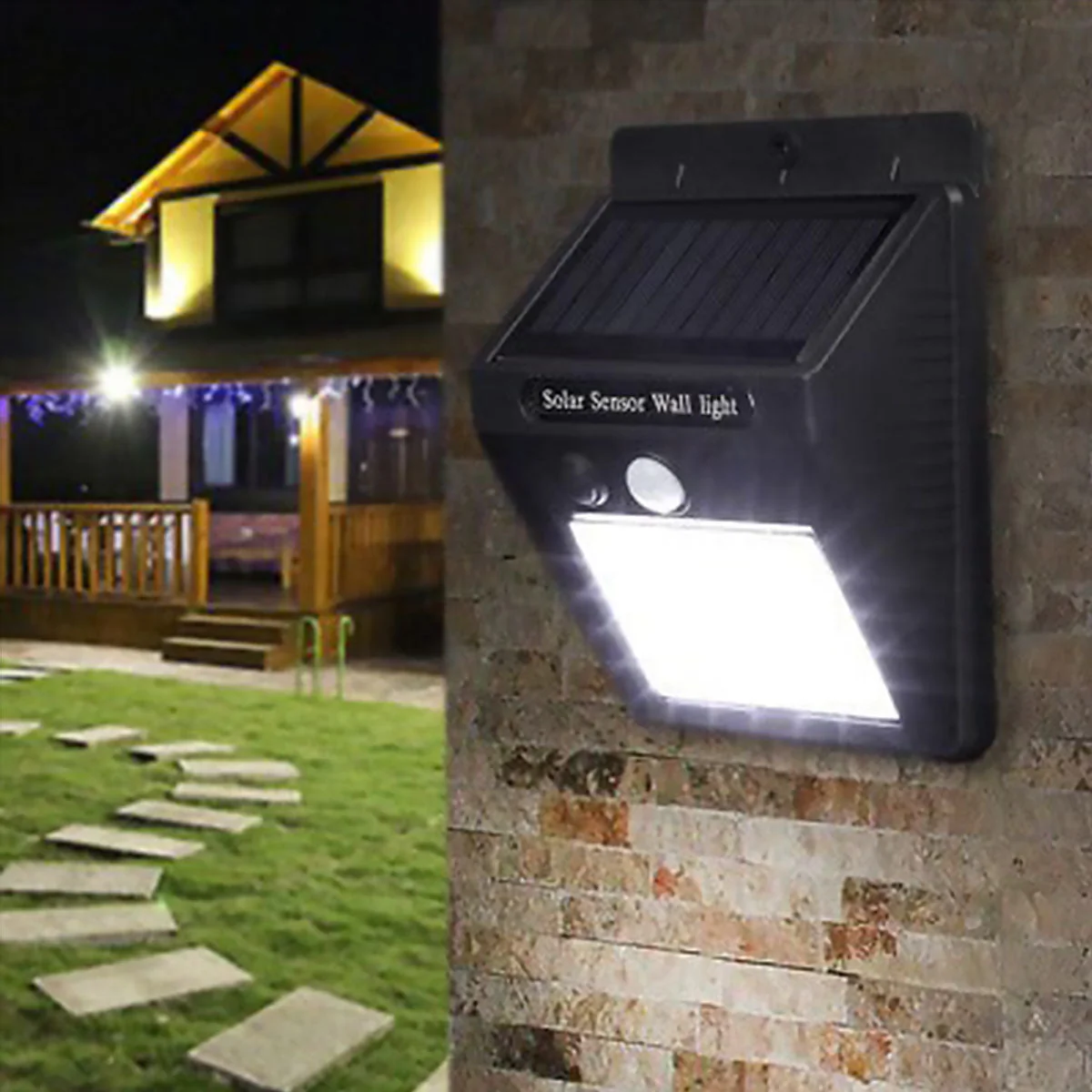 Reflector de 20 Leds con Panel Solar y Sensor de Movimiento SPL01 - Image 4