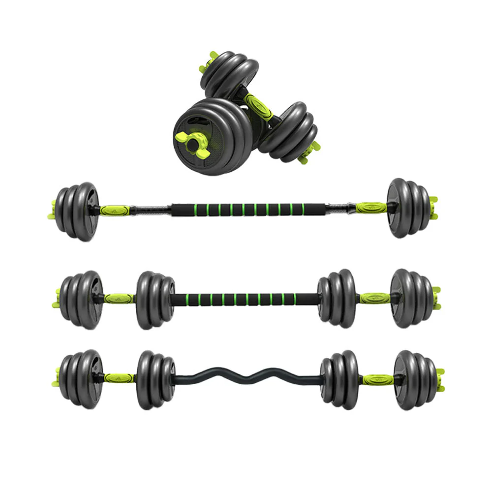 Set mancuernas pesas 20 Kg + barra Z + AB roller DBL03D - Image 3