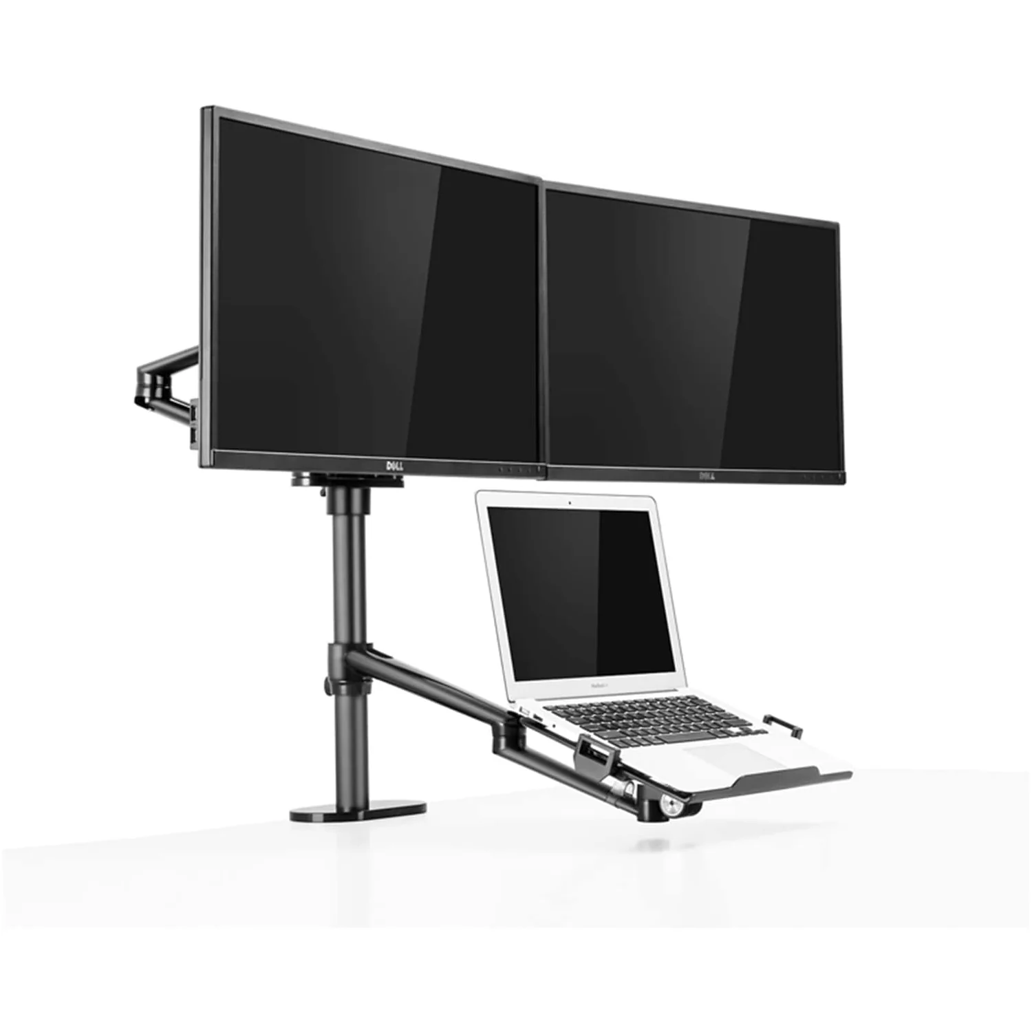 Soporte de Aluminio brazo doble para monitores hasta 32 y Laptop hasta 17 pulgadas 360° - Image 3