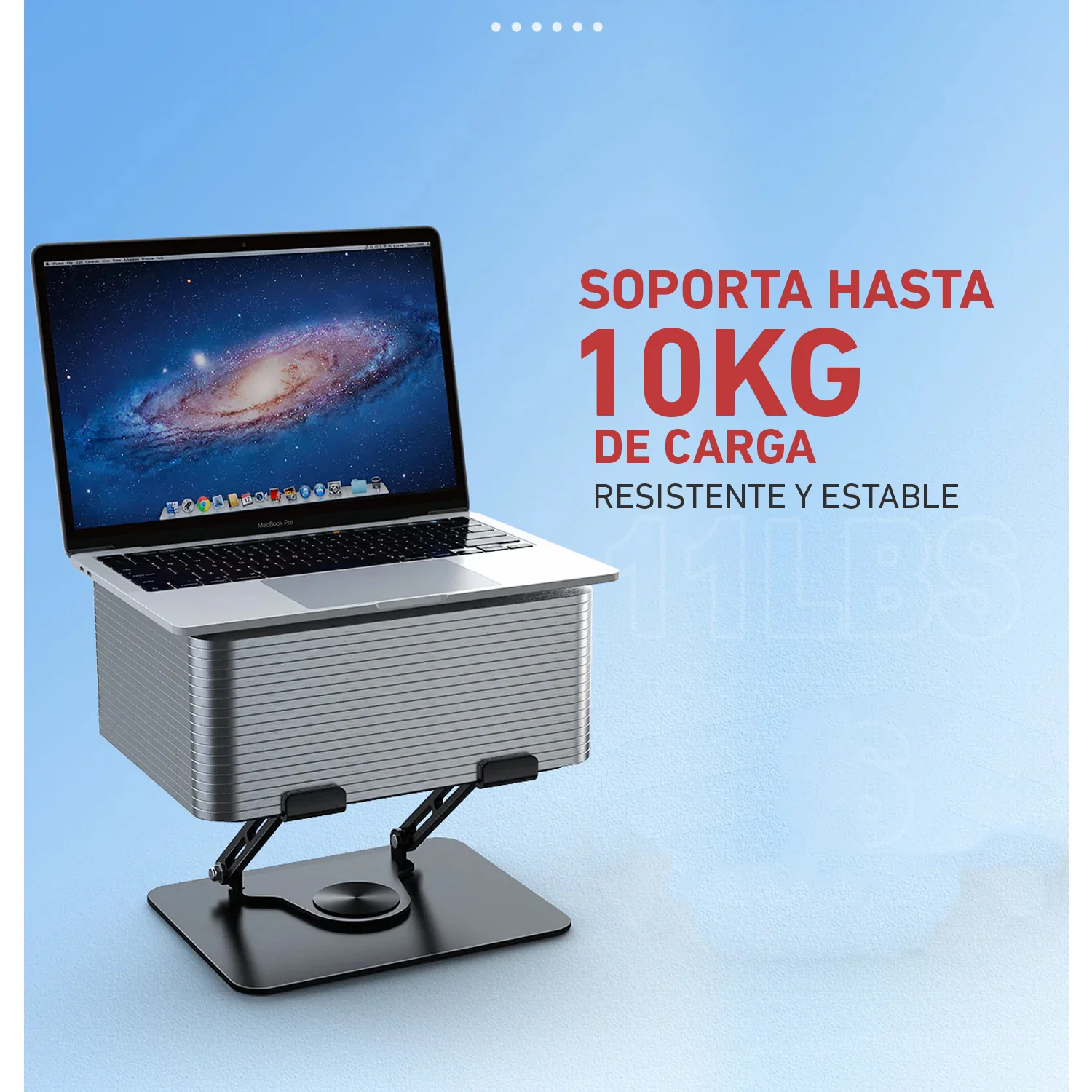Soporte de laptop o tablet con ventilador USB de 10 a 17 pulgadas Vaydeer SZH041 - Image 3