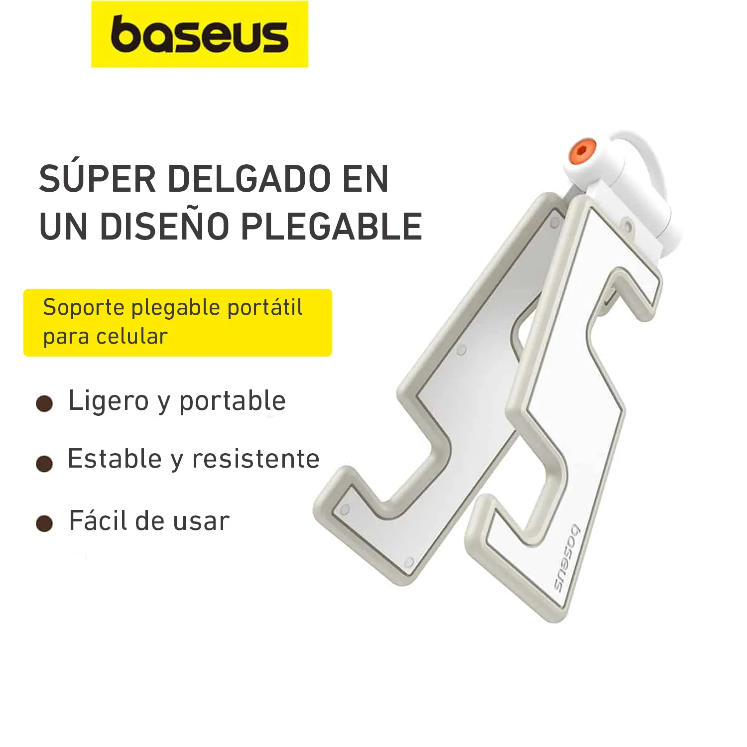 Soporte plegable portátil para celular Baseus mini y compacto B10556600211-00 - Image 3