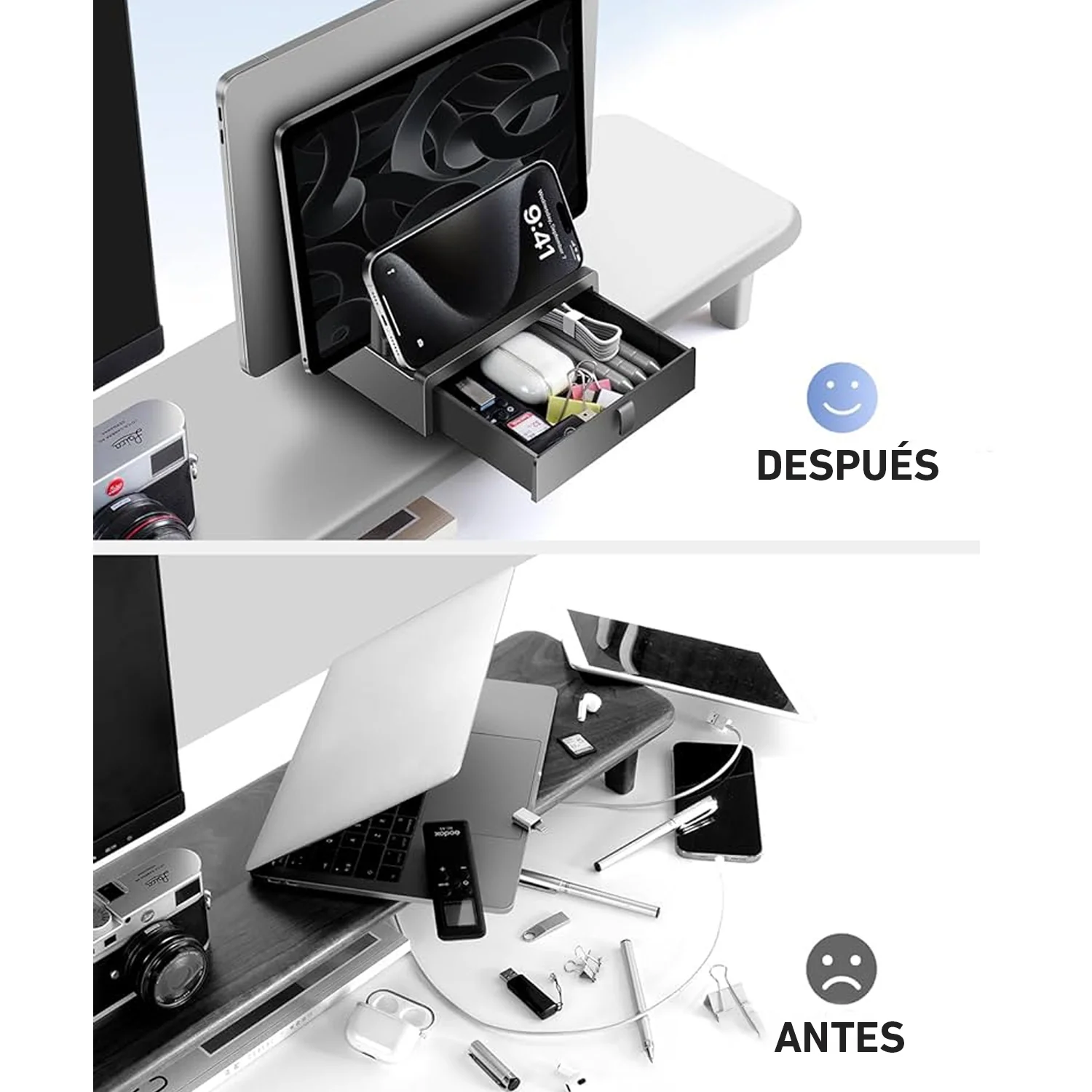 Soporte vertical Vaydeer SZ2S151 con cajón para laptop, tablet y celular - Image 7