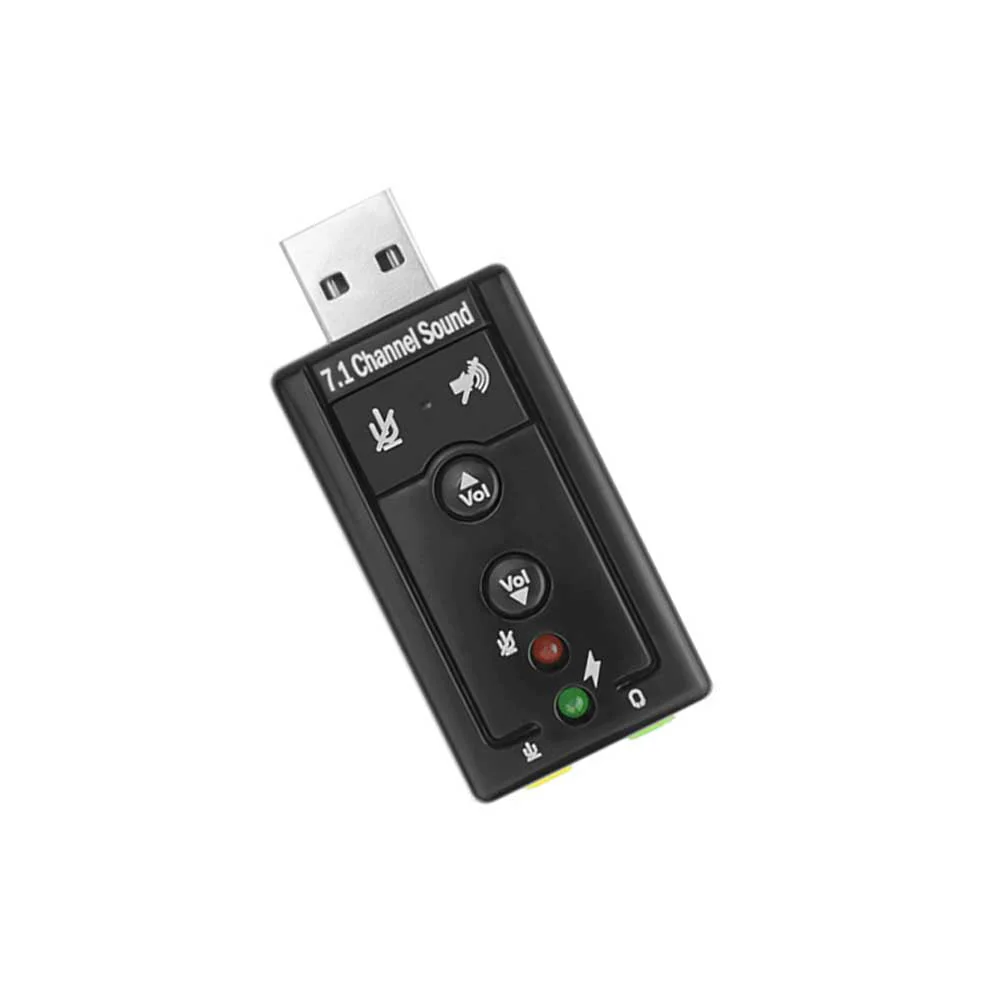 Tarjeta de sonido Virtual de 7,1 canales, adaptador de micrófono de Audio SC07